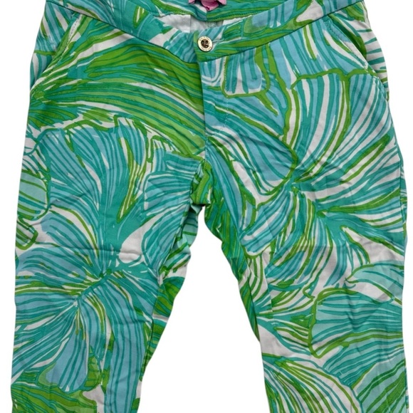 Lilly Pulitzer Palm Beach Tropical Slim Ankle
Length Cropped Pants Sz 00 - Picture 2 of 9